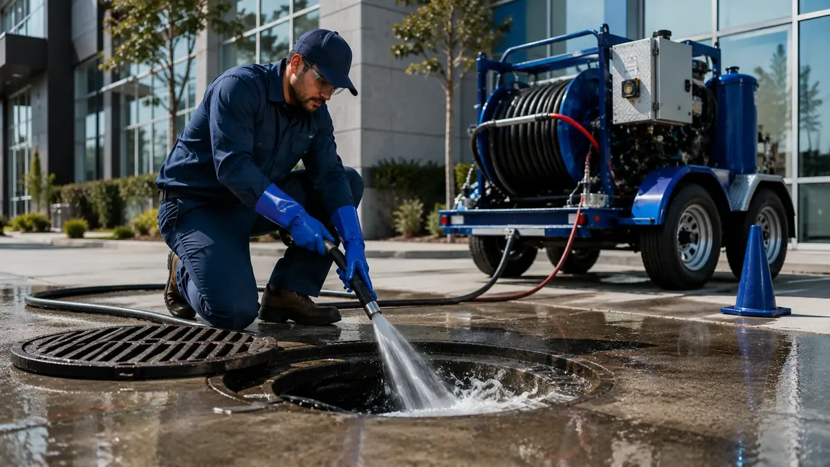 Commercial Hydro Jet Drain Cleaning in Burbank
