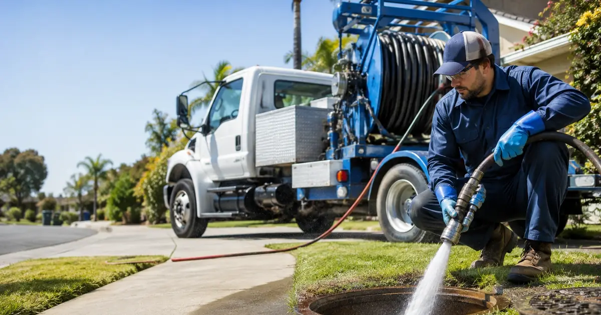 Hydro jet sewer cleaning Burbank