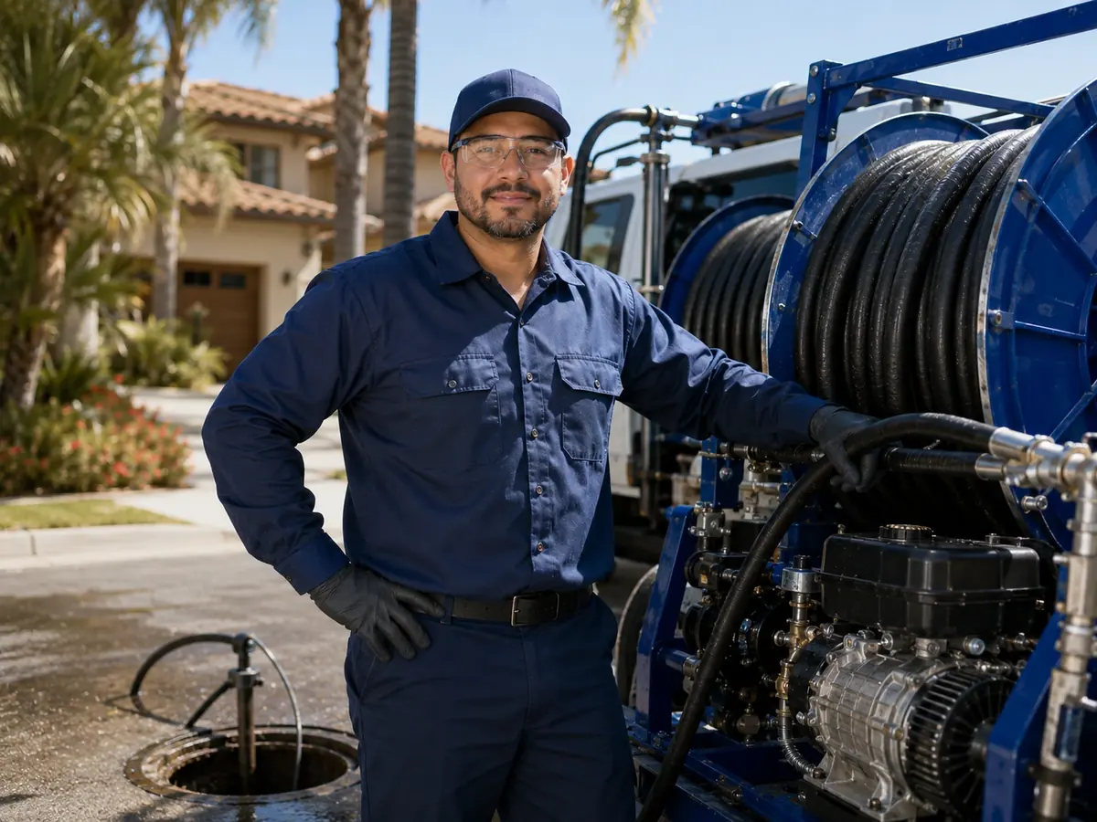 Hydro jet sewer cleaning in Burbank