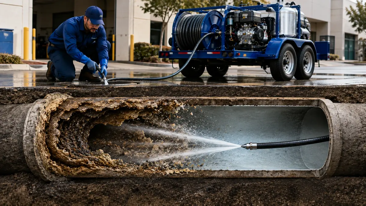 Sewer Pipe Descaling in Burbank